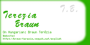 terezia braun business card
